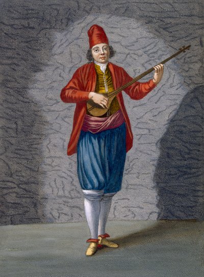 Musician of the Greek Islands, plate 70 from 